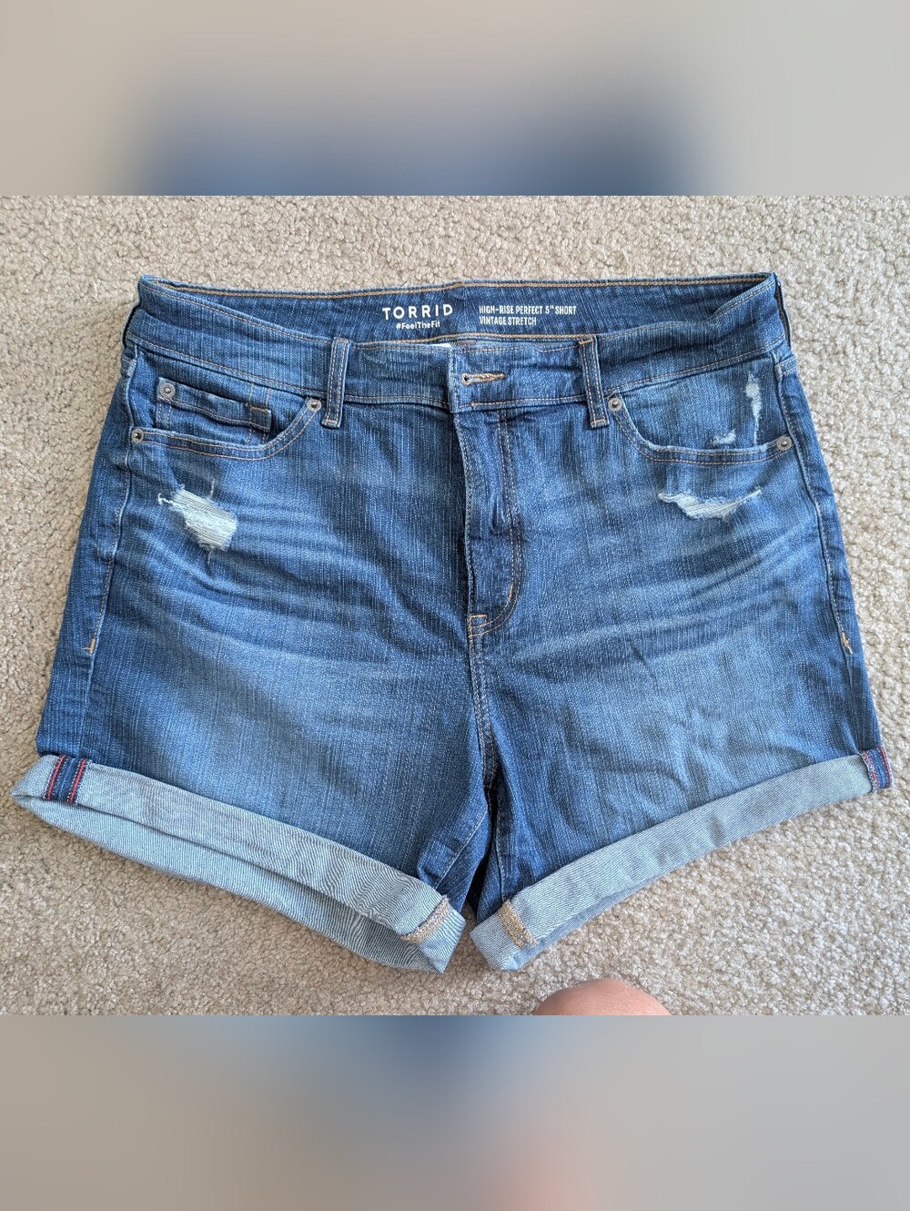 Torrid High Rise Perfect 5" Short Vintage Stretch